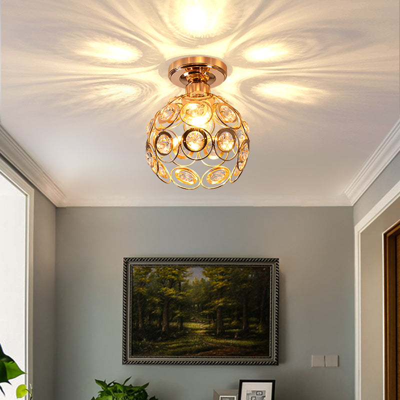 LuxoraGlow - Golden Sphere Light | Luxe gouden verlichting voor een stijlvolle hal