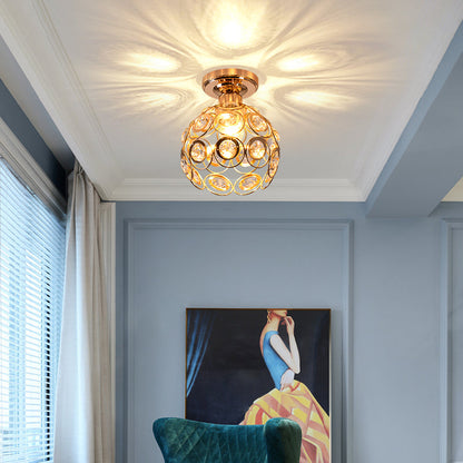 LuxoraGlow - Golden Sphere Light | Luxe gouden verlichting voor een stijlvolle hal