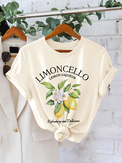 Lemonade | Fris en Vrolijk T-Shirt met Lemon Print