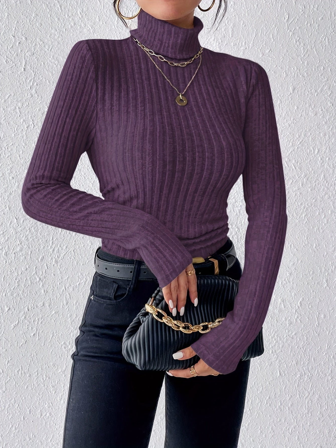 Olivia | Schmaler Rollkragenpullover