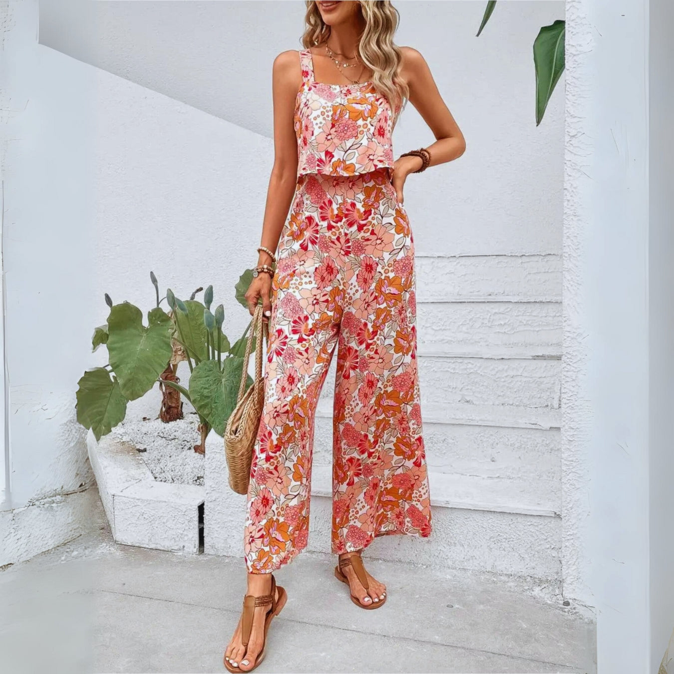 Luna | Stijlvolle Zomerse Backless Jumpsuit