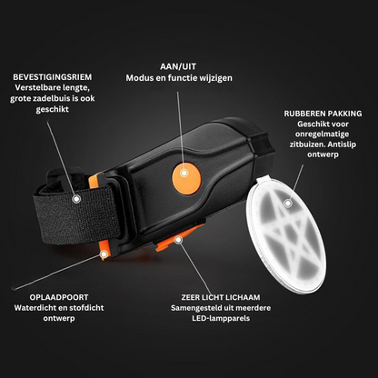 BrightBike PRO | LED-Fietsachterlicht