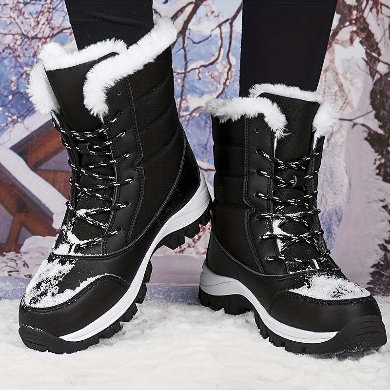 Mila - Waterdichte Dames Snowboots Met Verdikte Antislip Zool en Warme Voering