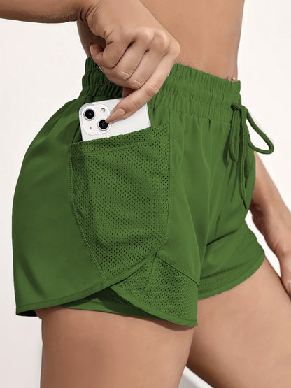 Fay | Comfortabele 2-in-1 Yogashorts met Meshzakken