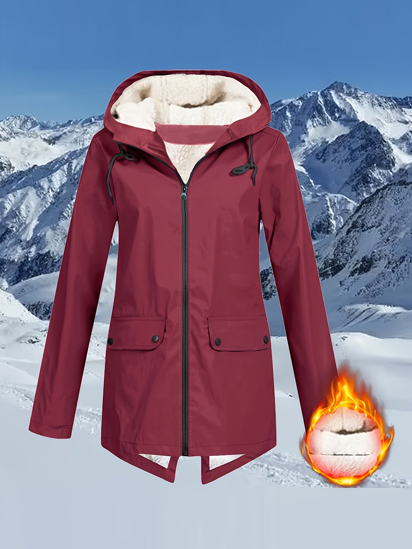 Chloe | Jacke mit Pattentaschen und Reißverschluss