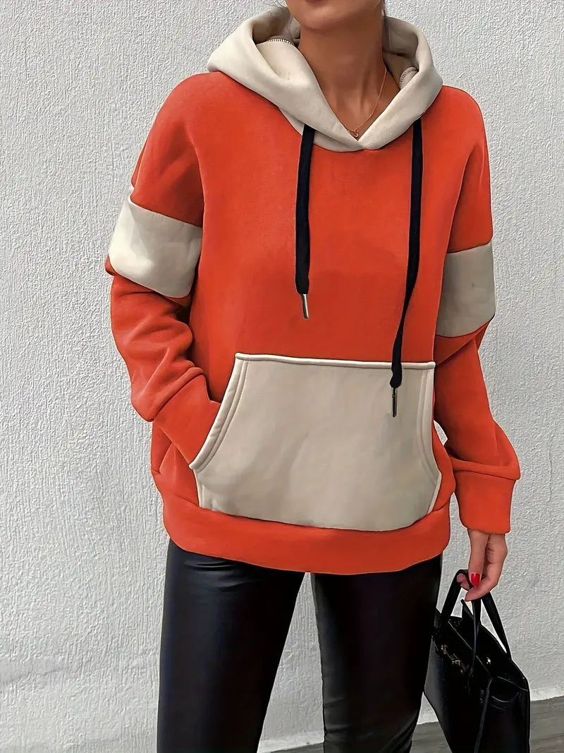 Lotte | Stijlvolle Colorblock Hoodie voor een Sportieve Look