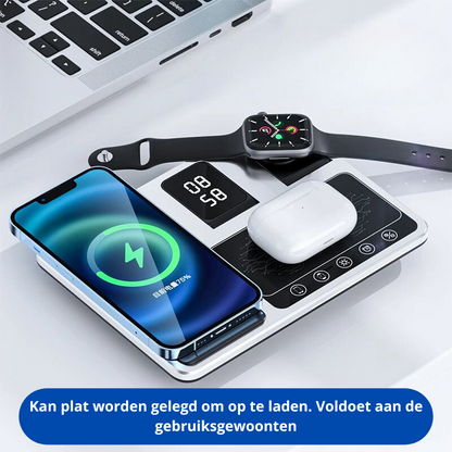 ZenCharge Pro | Draadloze Oplaadhub | Ruimtebesparend Design | Snel Opladen