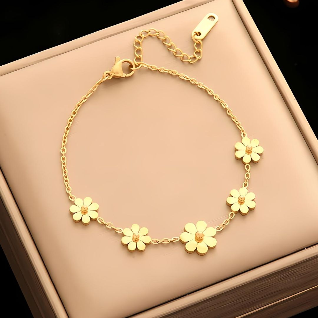 Aurora | Elegantes Goldblumen-Set für den Sommer