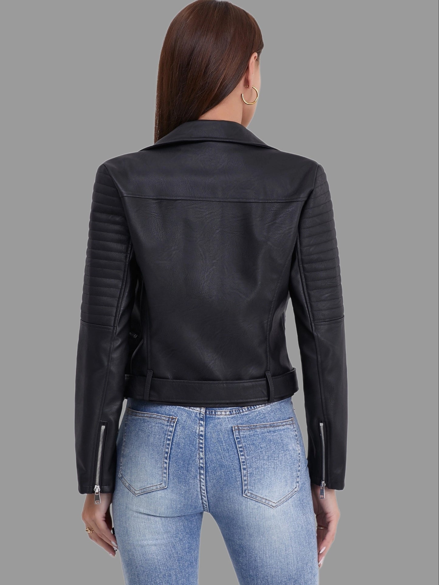 Emily | Schlichte Bikerjacke aus Leder