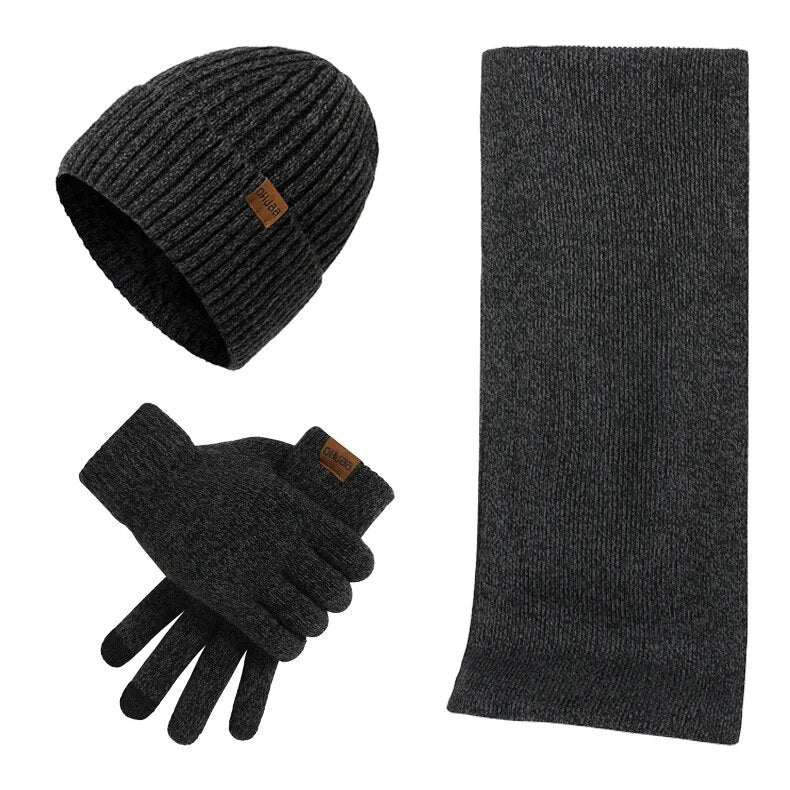 Max - Stoere Winterset met Muts, Sjaal en Handschoenen