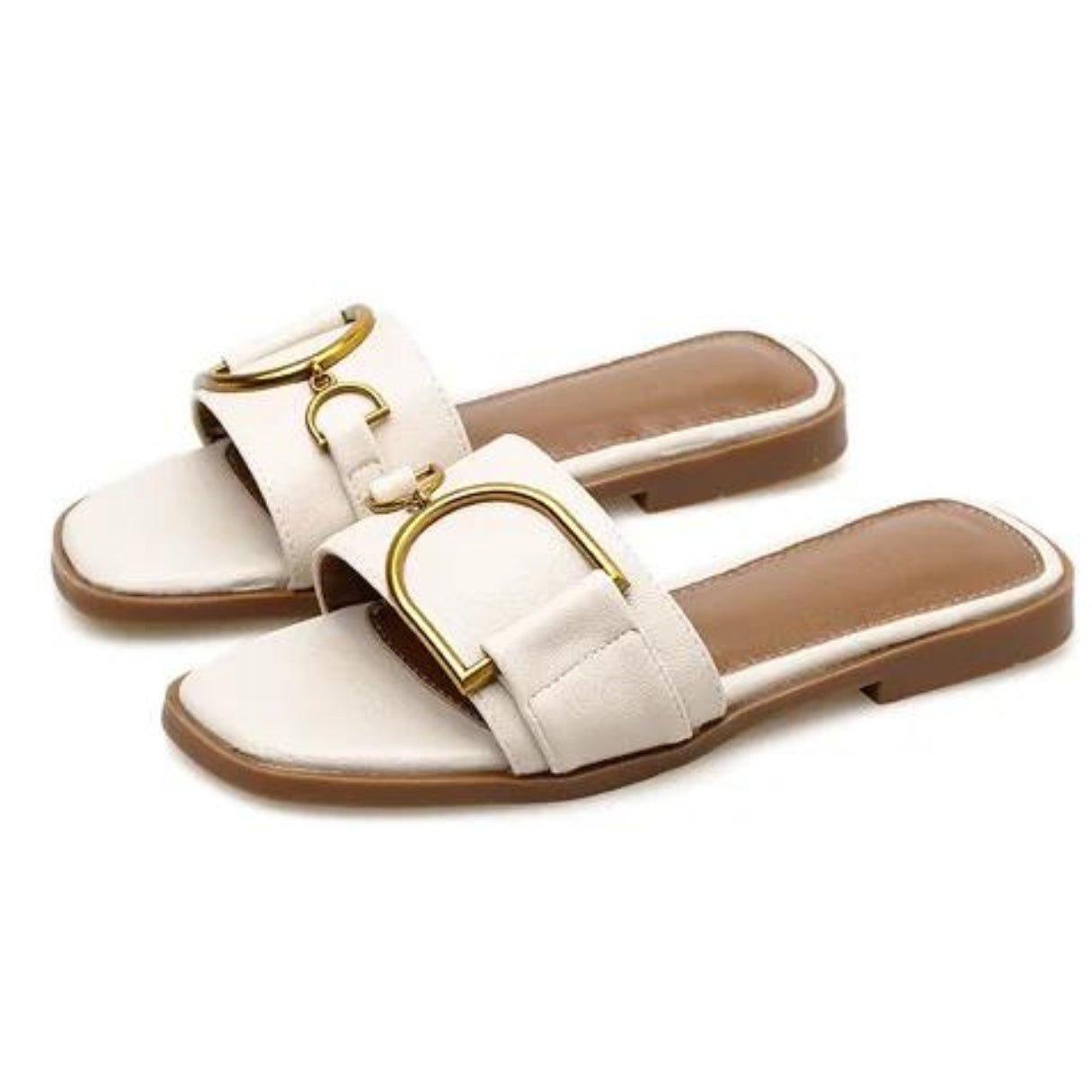 Isabella | Modische Ledersandalen mit quadratischer Zehenpartie 