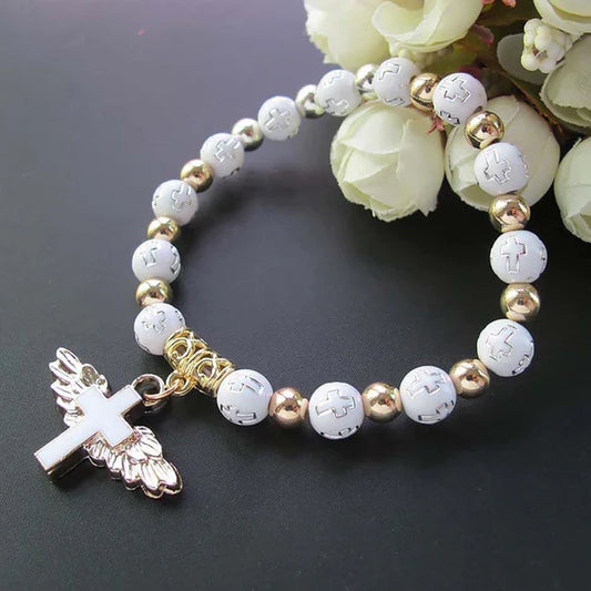 Angel Wings Rosary armband