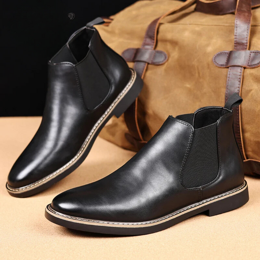 Danvorn - Herenschoenen Boots - Leren Chelsea Boots, Instapmodel met Klassiek Design