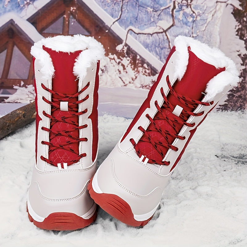 Nina – Warme Damen-Schneestiefel mit rutschfester Sohle und hohem Schaft