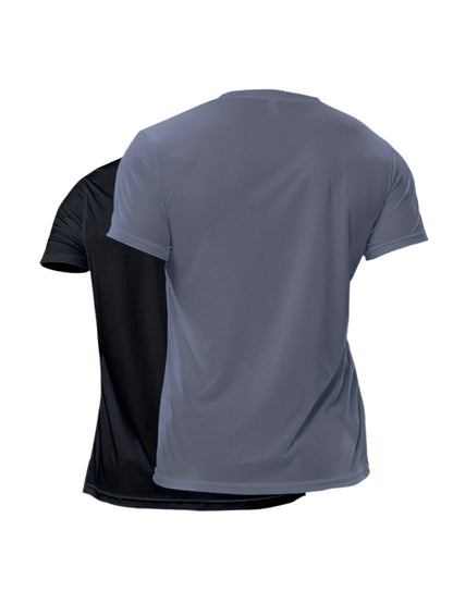 Victor | 2-Delige Set Sneldrogende en Ademende Heren Sportshirts – Perfect voor Actieve Lifestyles