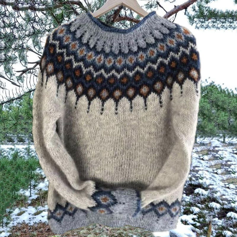 Fleur | Luxuriöser gestrickter Rollkragenpullover mit langen Ärmeln für einen stilvollen Herbst und Winter