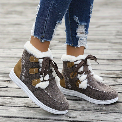 Mia | Warme, fleece-gevoerde winter booties voor dames