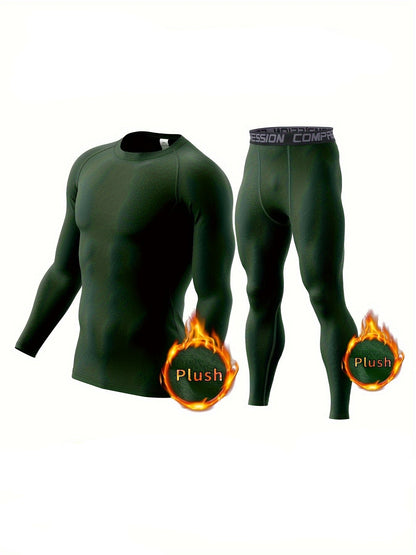 Bjorn | 2-Delige Set Thermische Compressiekleding Voor Heren – Warm & Ademend Voor Fitness en Buitensporten