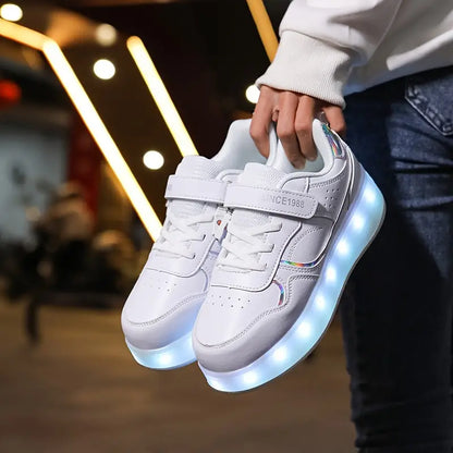 GlideGlow | Trendige Rollschuhe für stilvolle Abenteuer 