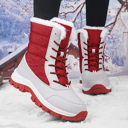 Nina – Warme Damen-Schneestiefel mit rutschfester Sohle und hohem Schaft