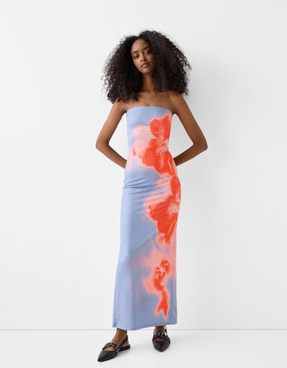 Vivíen | Zomerse Strapless Maxi Dress