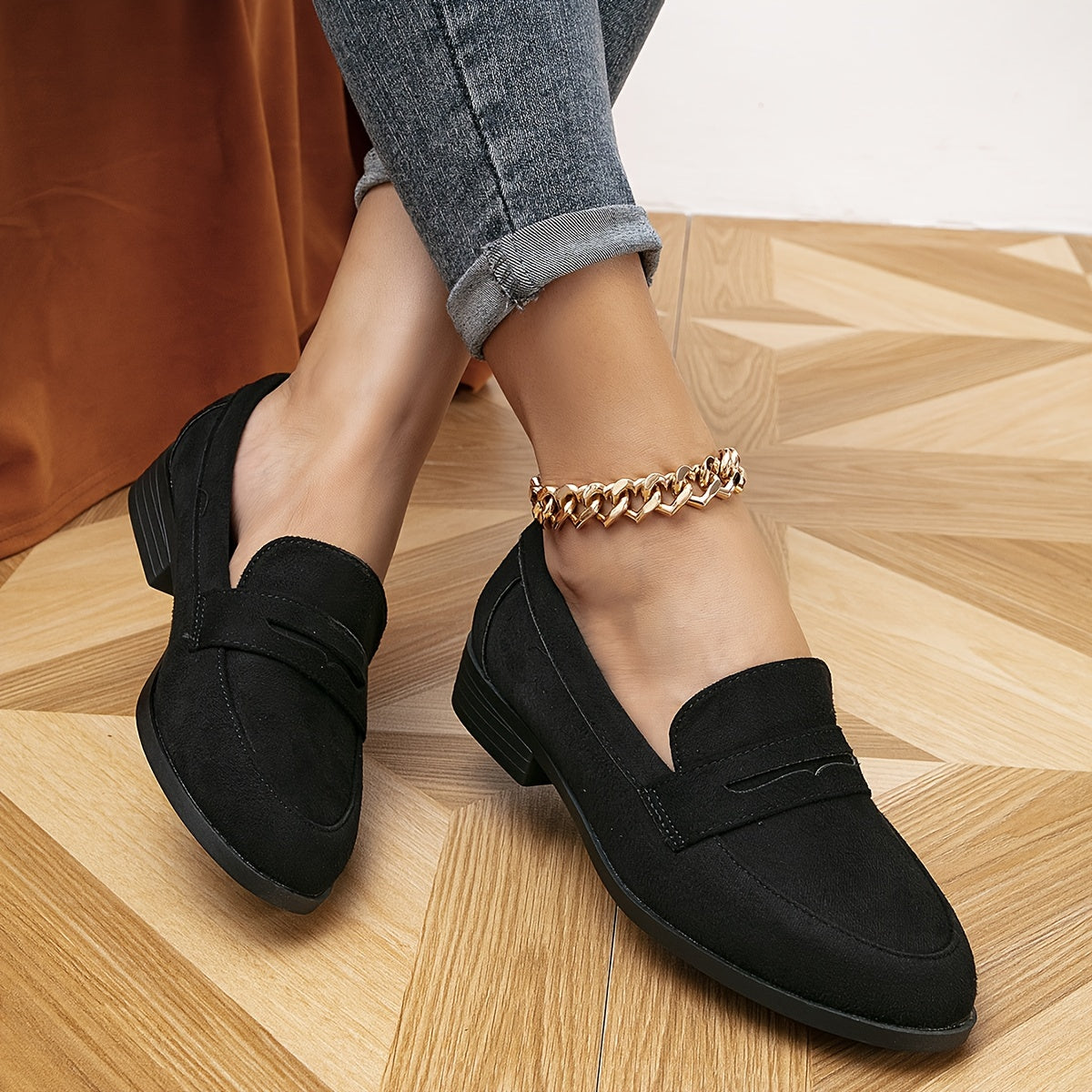 Ylva - Suède Slip-On Loafers