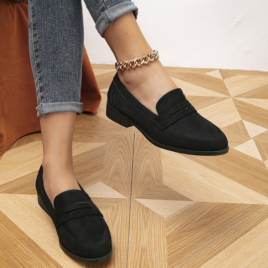 Ylva - Suède Slip-On Loafers