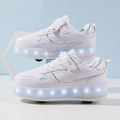 GlideGlow | Trendige Rollschuhe für stilvolle Abenteuer 