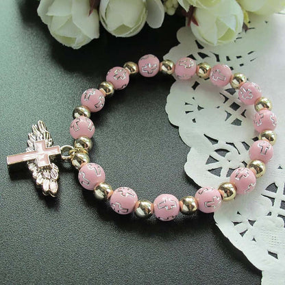 Angel Wings Rosary armband