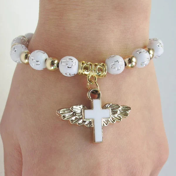 Angel Wings Rosary armband