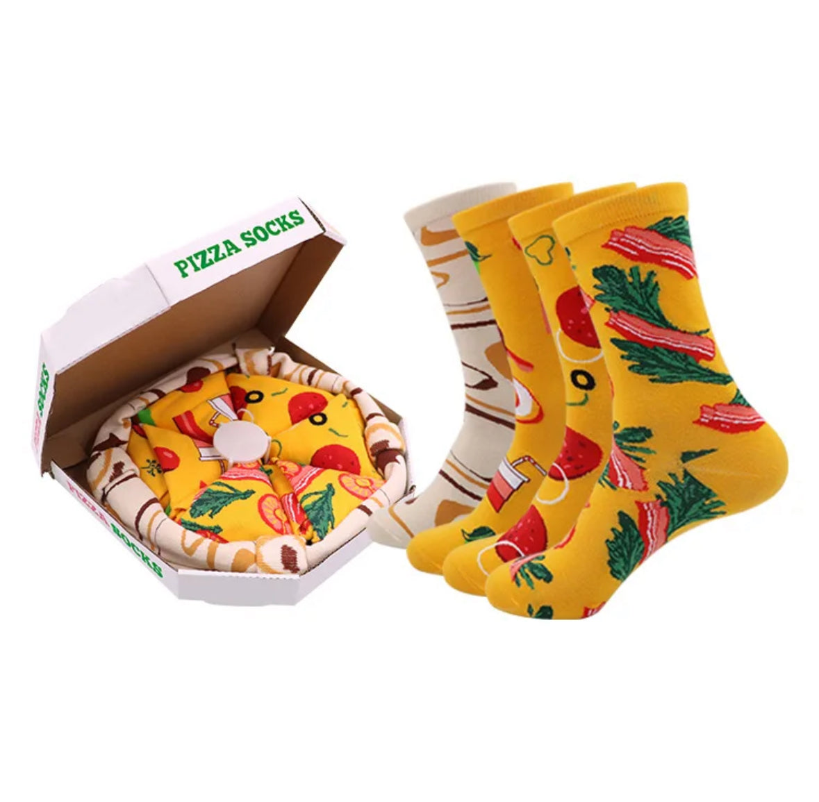 Lustige Fast-Food-Socken | Trost und Humor in einem