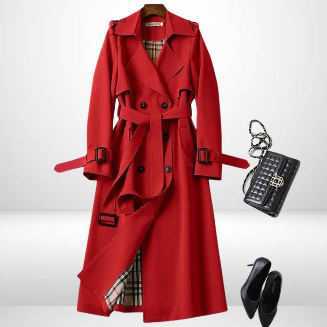 Schicker langer Trenchcoat