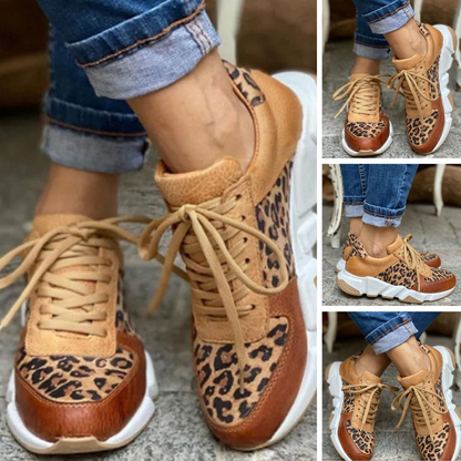 Eleonora™ | Lässige Leoparden-Sneaker mit klobiger Sohle