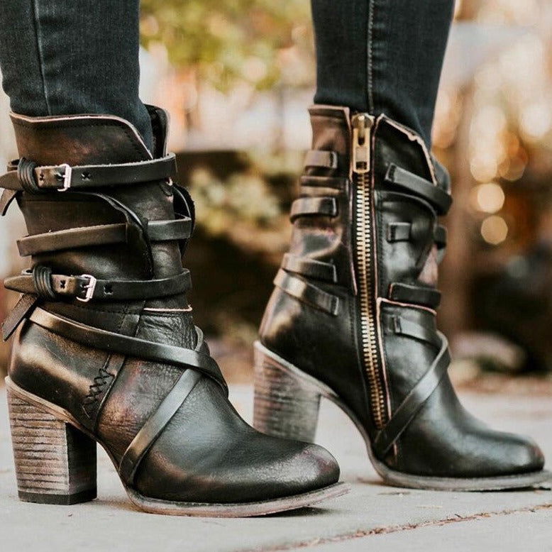 Nina – Winterstiefel aus Leder für Damen