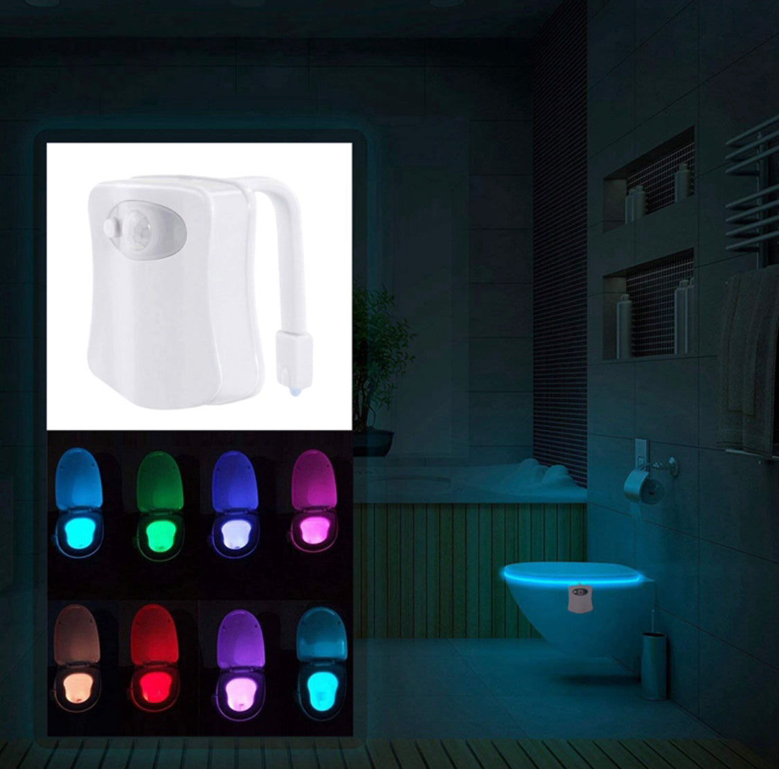 LED Toilet Light | Slim en handig nachtlampje voor je badkamer