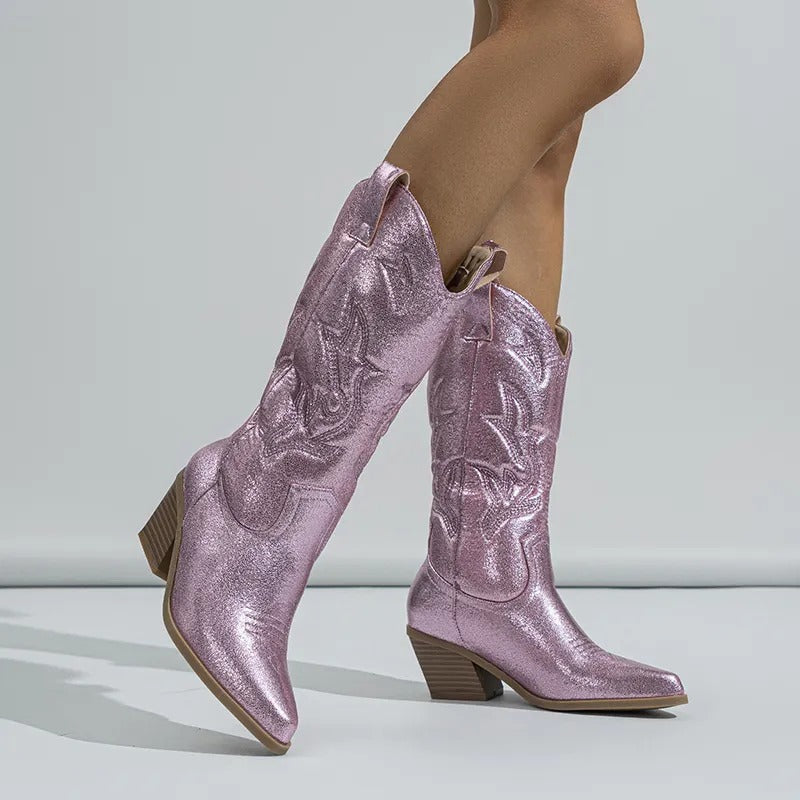 Angela | Vintage-Stijl Cowboyboots voor Dames