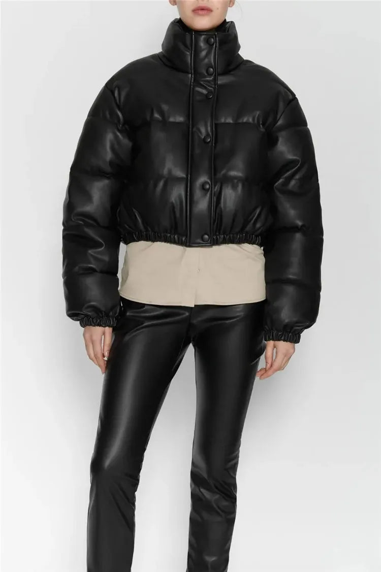 Cropped Puffer Jacket Dames