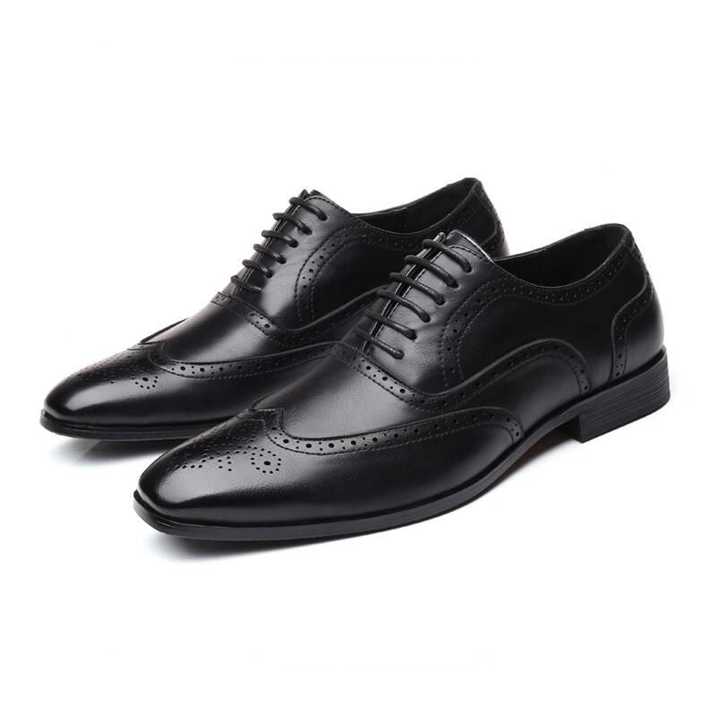 Oliver Herren-Schnürschuhe, klassische Retro-Brogue-Schuhe