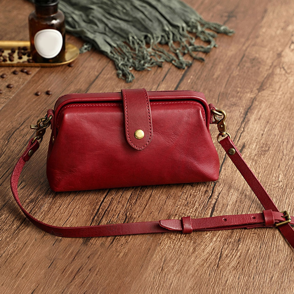 Luxe Leather Shoulder Bag - Tijdloze Elegantie en Organisatie