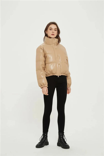 Cropped Puffer Jacket Dames