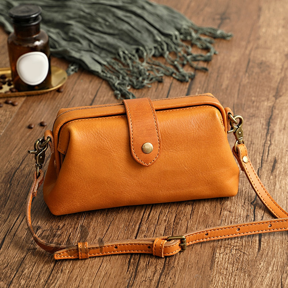 Luxe Leather Shoulder Bag - Tijdloze Elegantie en Organisatie