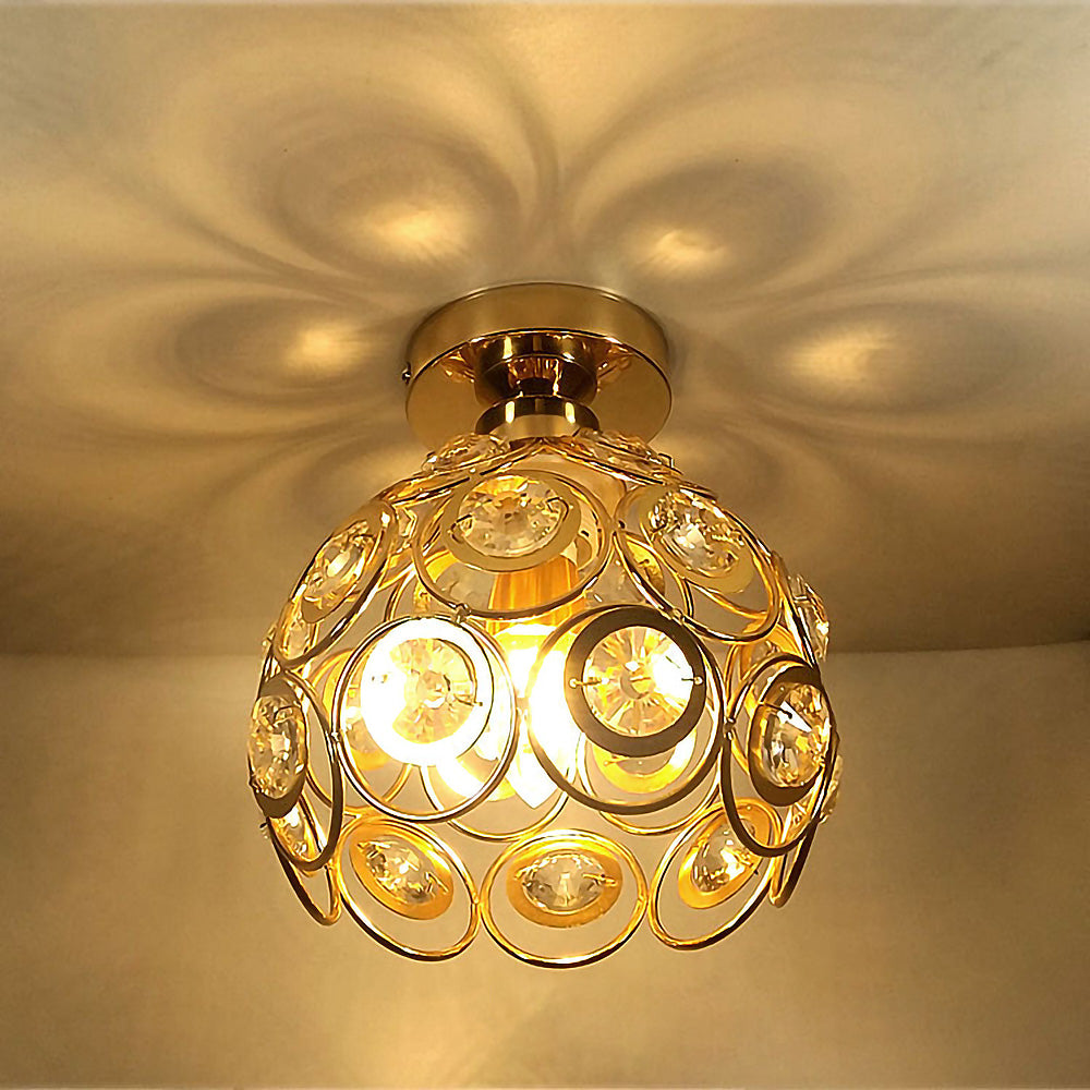 LuxoraGlow - Golden Sphere Light | Luxe gouden verlichting voor een stijlvolle hal