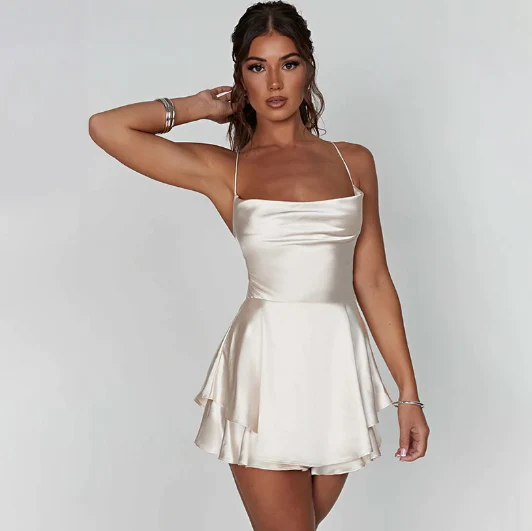 Lucie Satin Dress | Elegante Satijnen Jurk