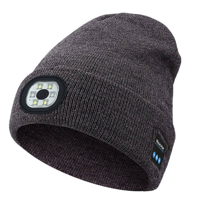 MultiBeanie | Multifunctionele LED en Bluetooth Warme Muts