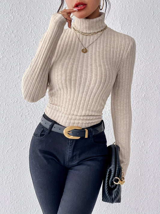 Olivia | Turtle Neck Slim Sweater