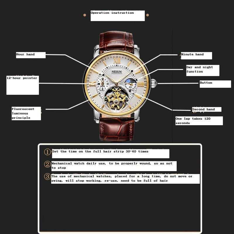 Nesun Watch | Stijlvol en multifunctioneel horloge voor de moderne man