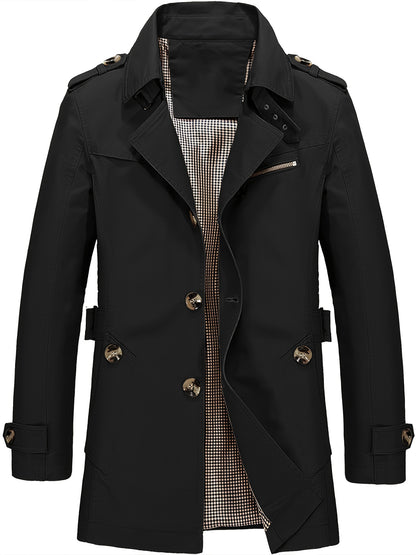 Alexander | Mid-Lange Trenchcoat voor Lente en Herfst