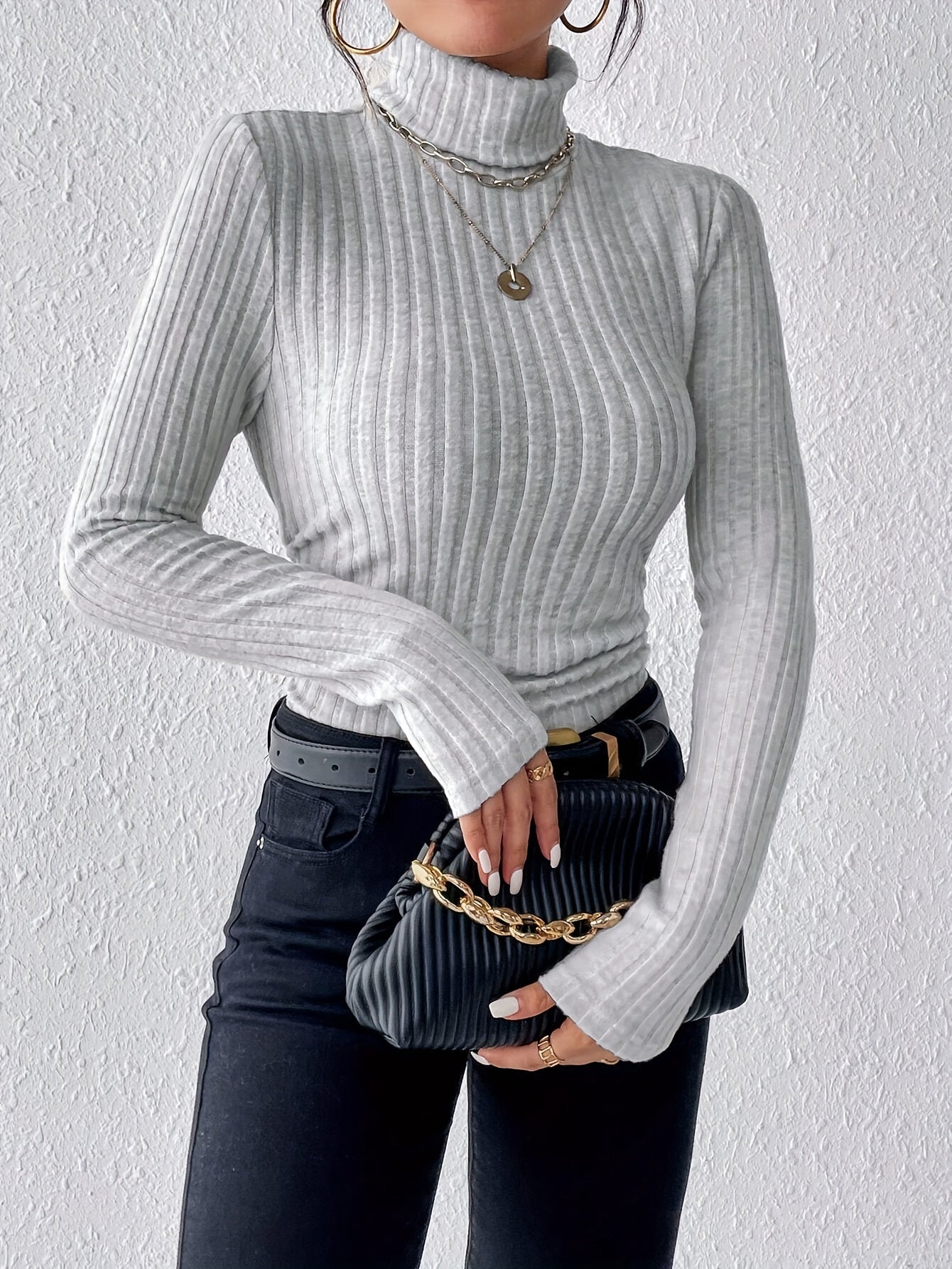 Olivia | Schmaler Rollkragenpullover