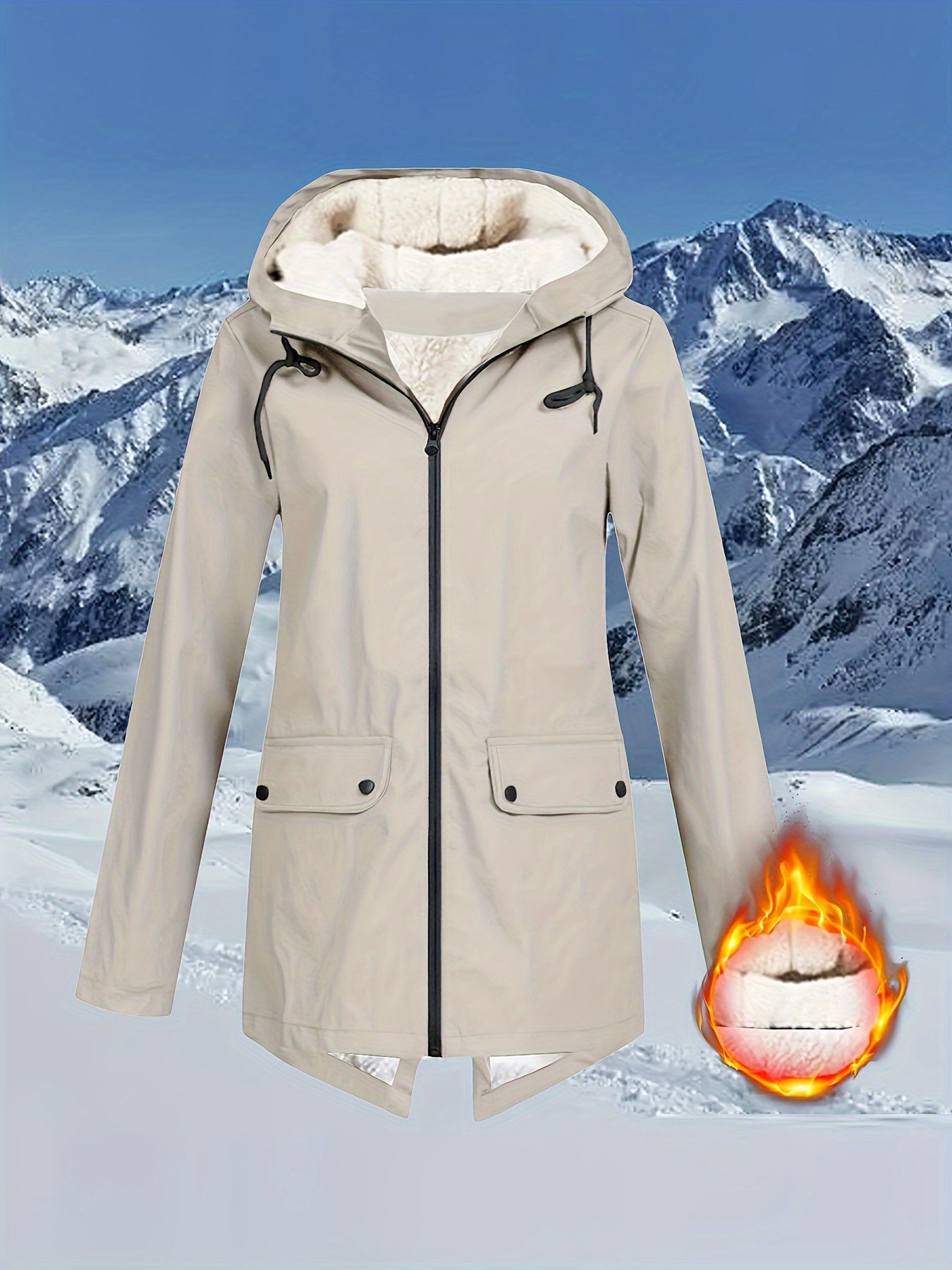 Chloe | Jacke mit Pattentaschen und Reißverschluss