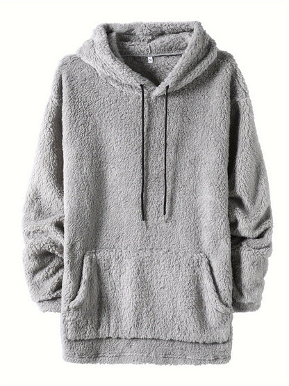 Jacob | Warme Fluffy Hoodie met Kangaroo Pocket voor Herfst en Winter